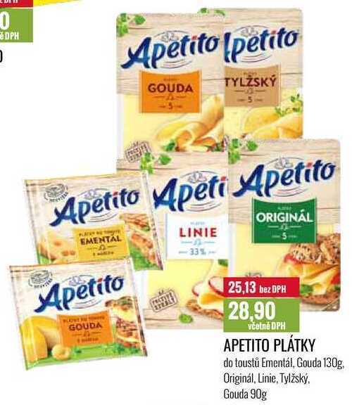 Ratio Apetito plátky 90g, 130g nabídka