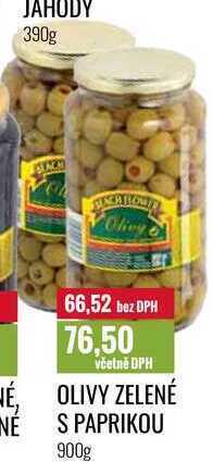 Ratio Olivy zelené s paprikou 900g nabídka