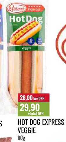 Ratio Hot dog express veggie 110g nabídka