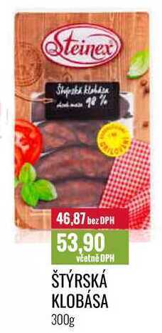 Ratio Štýrská klobása 300g nabídka