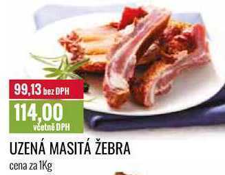 Ratio Uzená masitá žebra cena za 1kg nabídka