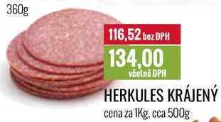 Ratio Herkules krájený cena za 1kg nabídka