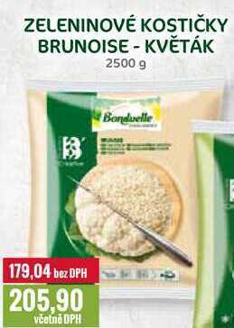 Ratio Zeleninové kostičky brunoise - květák 2500 g nabídka