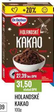 Ratio Holandské kakao 100g nabídka