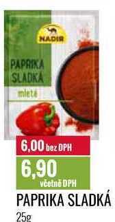 Ratio Paprika sladká 25g nabídka