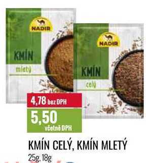 Ratio Kmín celý, kmín mletý 25g, 18g nabídka