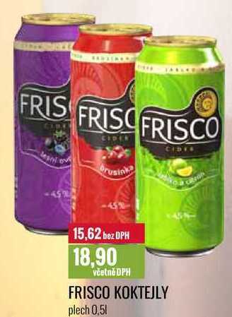 Ratio Frisco koktejly 0,5l nabídka
