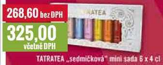 Ratio Tatratea ,,sedmičková mini sada 6x 4 cl nabídka