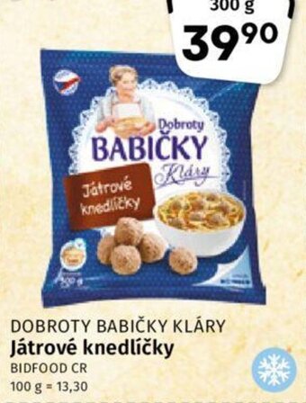 Coop DOBROTY BABIČKY KLÁRY Játrové knedlíčky nabídka