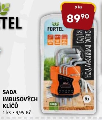 Coop SADA IMBUSOVÝCH KLÍČŮ nabídka