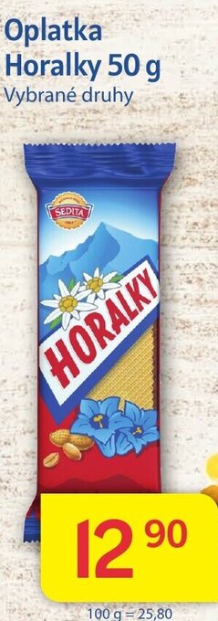 Kubík potraviny Oplatka Horalky 50 g nabídka