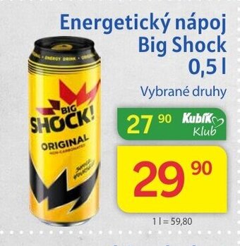 Kubík potraviny Energetický nápoj Big Shock 0.5 l. nabídka
