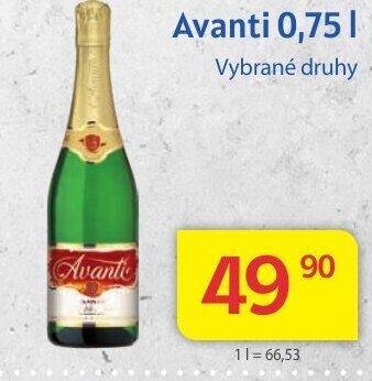 Kubík potraviny Avanti 0,75 l. nabídka