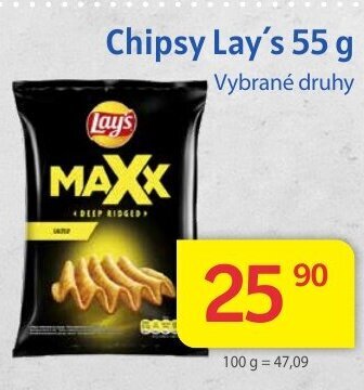 Kubík potraviny Chipsy Lay's 55 g nabídka