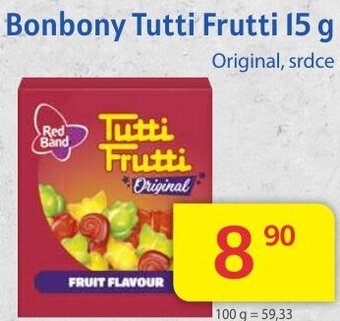 Kubík potraviny Bonbony Tutti Frutti 15 g nabídka