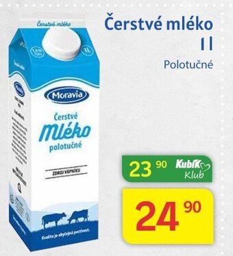 Kubík potraviny Čerstvé mléko 1L nabídka