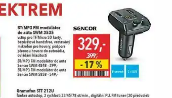 Globus Bt/mp3 modulátor sencor nabídka