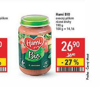 Globus Hami bio ovocný příkrm nabídka