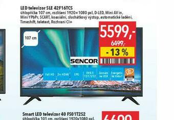 Globus Led televizor sencor 107 cm nabídka