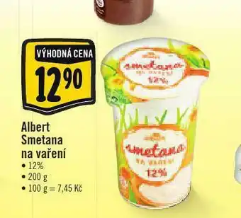 Albert Albert smetana na vaření nabídka