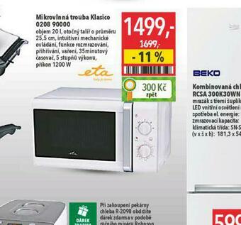 Globus Mikrovlnná trouba eta nabídka
