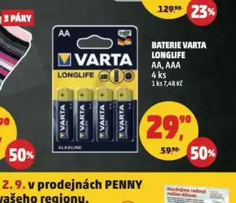 Penny Market Baterie varta linglife nabídka