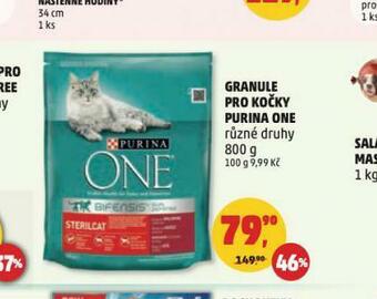 Penny Market Purina one granule pro kočky nabídka