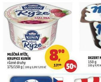 Penny Market Kunín mléčná krupice nabídka