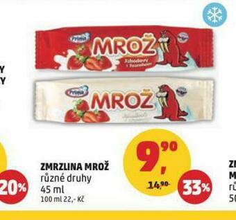 Penny Market Zmrzlina mrož nabídka