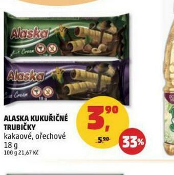 Penny Market Alaska kukuřičné trubičky nabídka