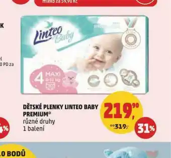 Penny Market Linteo baby dětské plenky premium nabídka