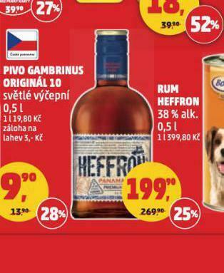 Penny Market Rum heffron nabídka
