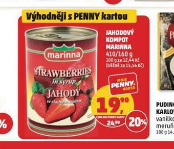 Penny Market Jahodový kompot marinna nabídka