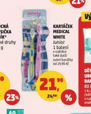 Penny Market Kartáček medical white nabídka