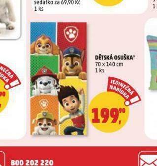 Penny Market Dětská osuška nabídka