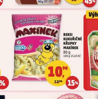 Penny Market Bersi kukuřičné křupky maxínek nabídka