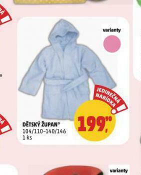 Penny Market Dětský župan nabídka