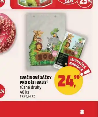 Penny Market Svačinové sáčky pro děti balis nabídka