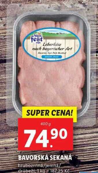 Lidl Bavorská sekaná, 400 g nabídka