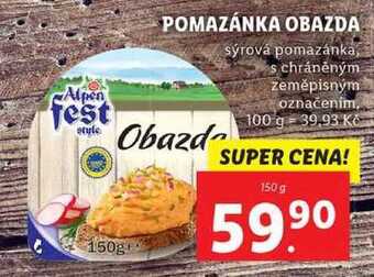 Lidl Pomazánka obazda, 150 g nabídka