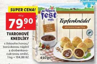 Lidl Tvarohové knedlíky, 410 g nabídka