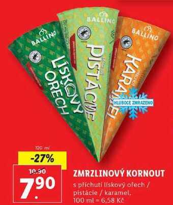 Lidl Zmrzlinový kornout, 120 ml nabídka