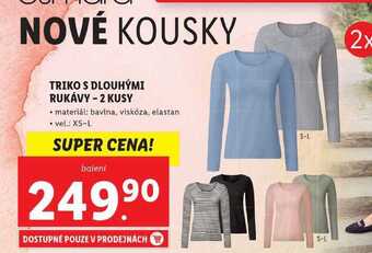 Lidl Triko s dlouhými rukávy -2 kusy nabídka