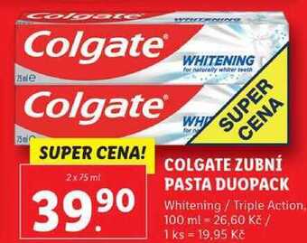 Lidl Colgate zubní pasta duopack, 2x 75 ml nabídka