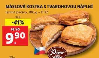 Lidl Máslová kostka s tvarohovou náplní, 90 g nabídka