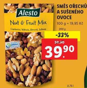 Lidl Směs ořechů a sušeného ovoce, 200 g nabídka
