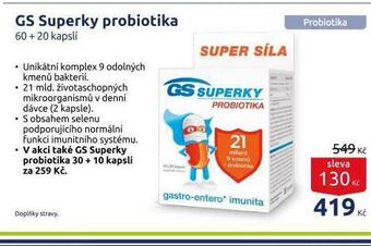 Benu Gs superky probiotika nabídka