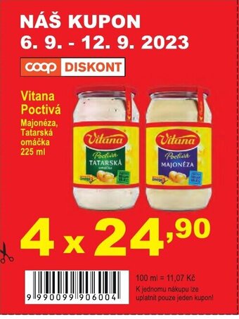 COOP DISKONT Vitana Poctivá nabídka