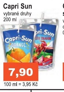 COOP DISKONT Capri Sun vybrané druhy 200 ml nabídka