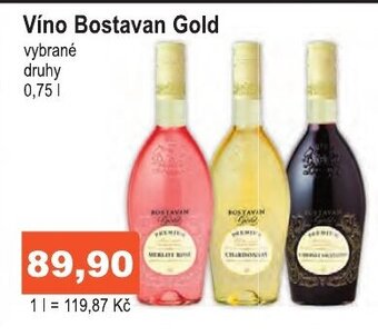 COOP DISKONT Víno Bostavan Gold nabídka